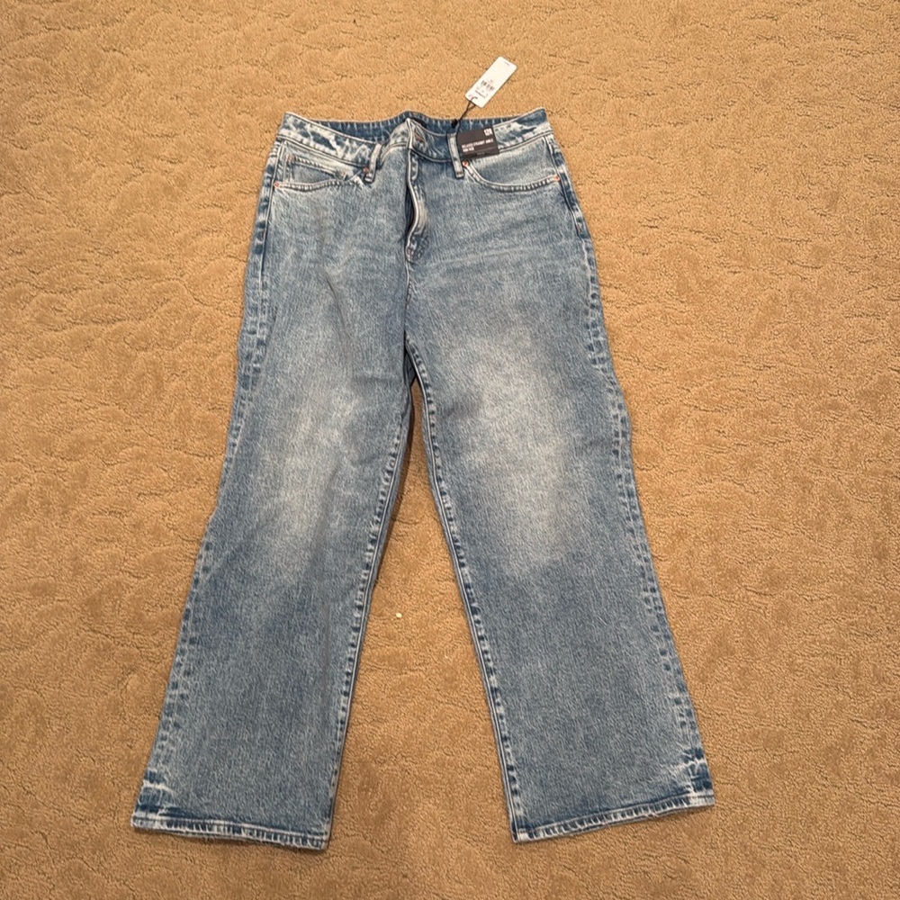 Express jeans Relaxed straight Ankle high rise